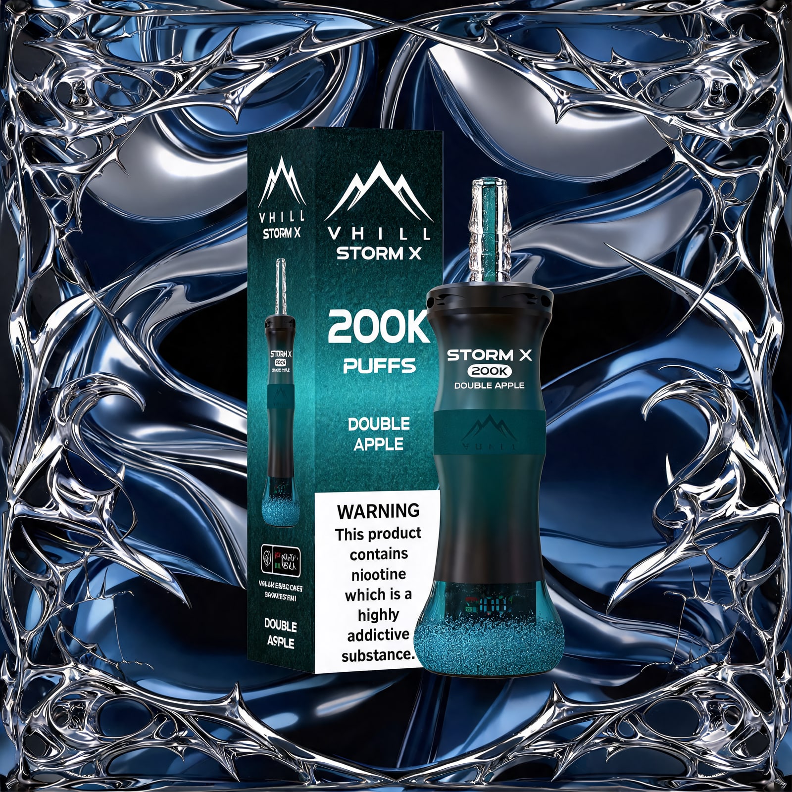 VHILL 【ニコパフ】VHILL ブイヒール STORM X 200,000パフ ツーアップル